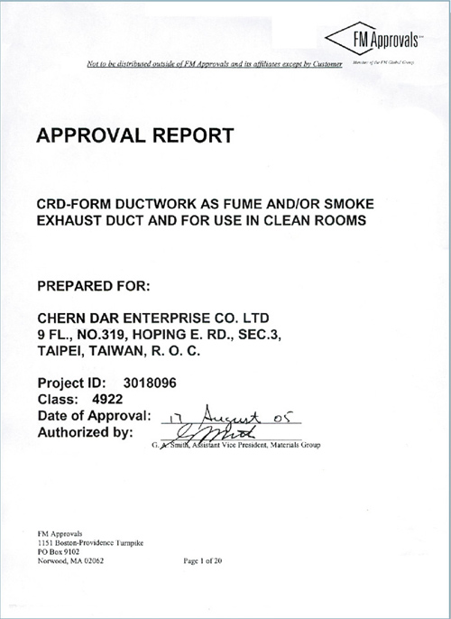 US FM Certification (ETFE Certification)-CRD 2